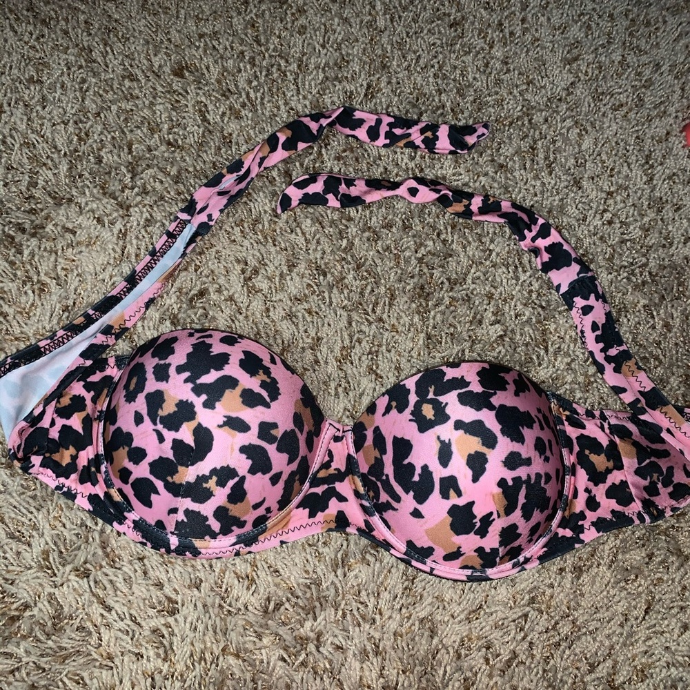 Bandeau Bikini Cheetah Print Top